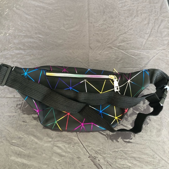 Fanny Pack Geometric Holographic waist belt bag - Picture 5 of 12